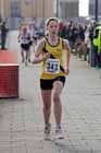 Angela Hibbs (Jarrow) finishing the womens Transped Blyth Valley 10k.